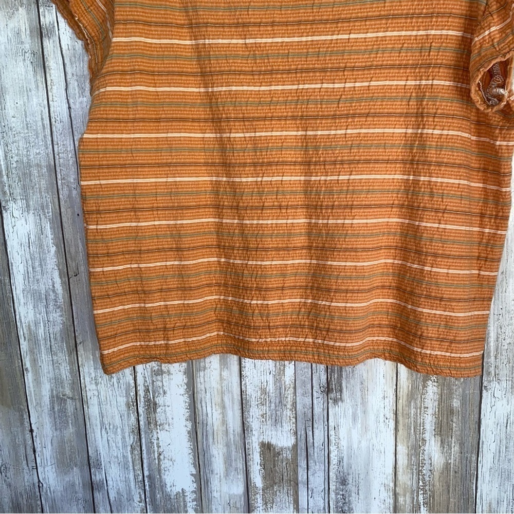Woolrich Orange Cropped Stretch Tee - Picture 3 of 4